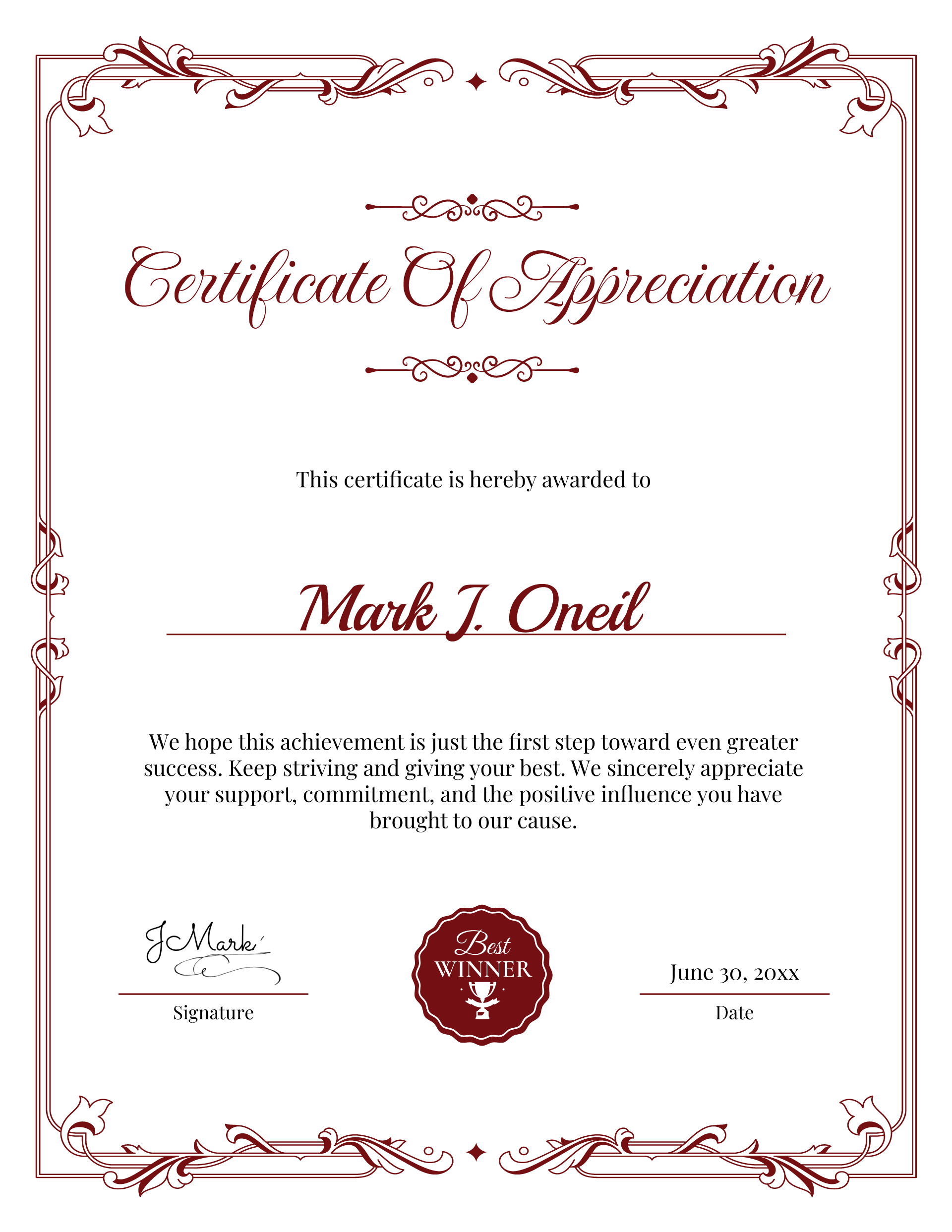 free-appreciation-certificate-templates-to-edit-print for Free Printable Certificates Of Appreciation Free Appreciation Certificate Templates to Edit & Print for Free Printable Certificates Of Appreciation