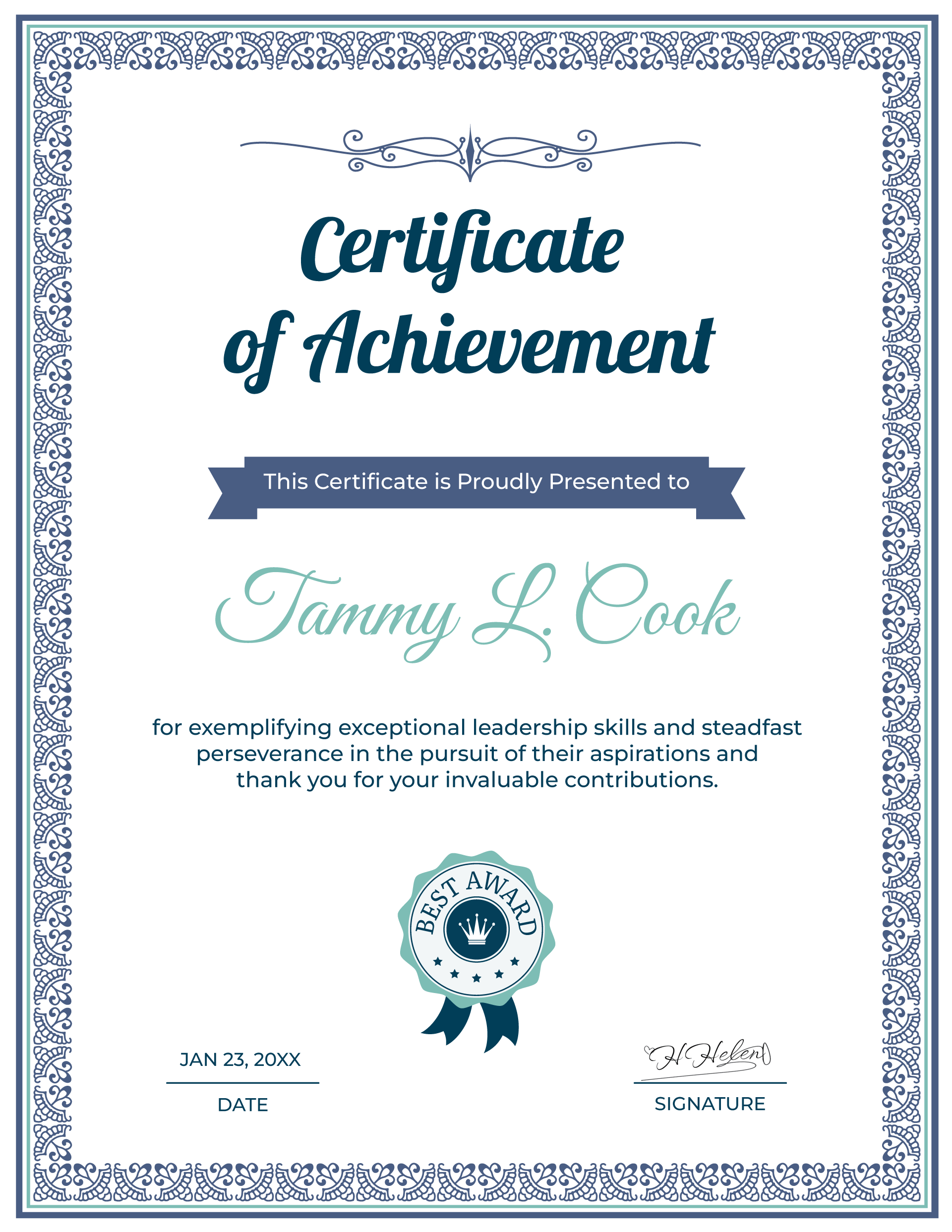 Free Achievement Certificate Templates to Edit & Print free-achievement-certificate-templates-to-edit-print