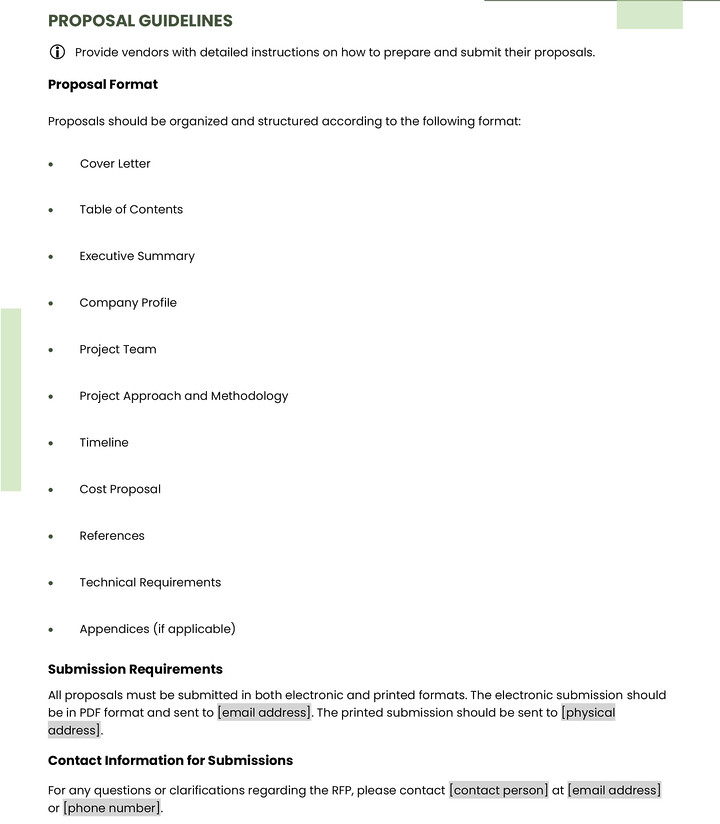 Best RFP Template for Software Development - WordLayouts