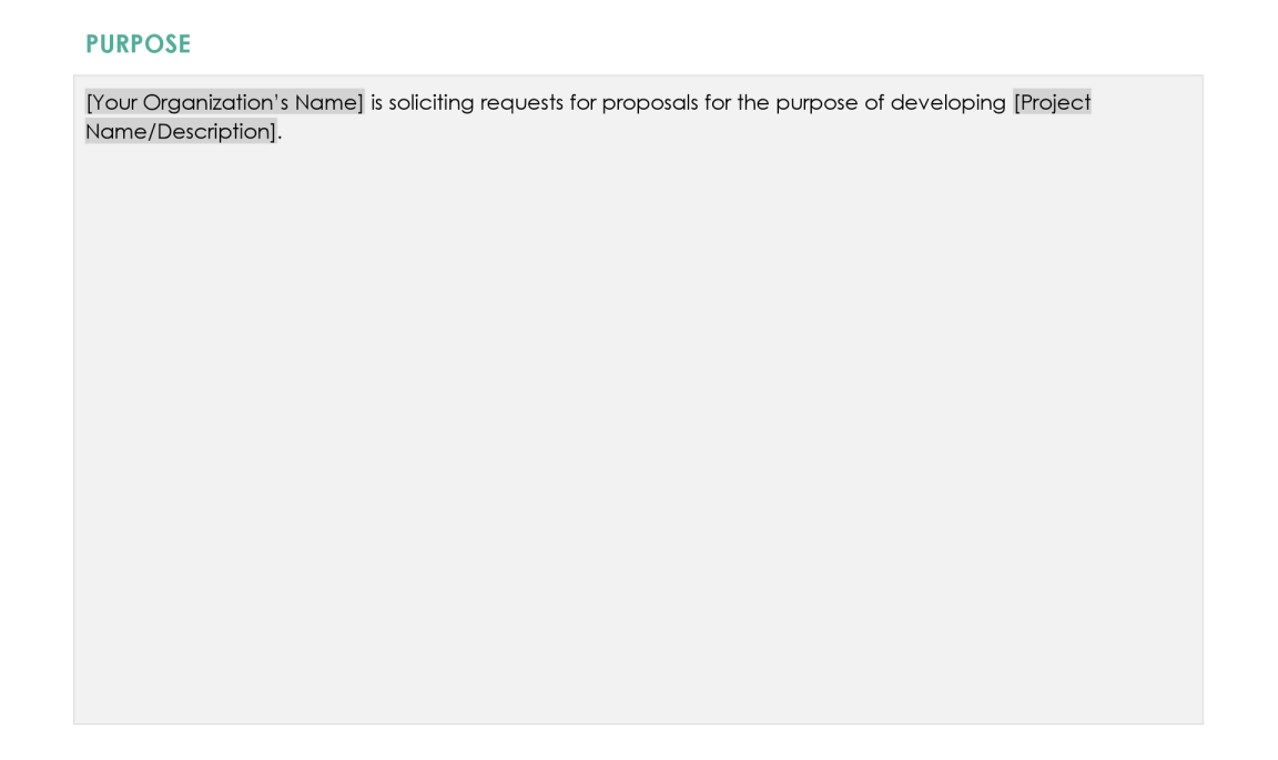 Free Construction RFP Template - GDocs - WordLayouts
