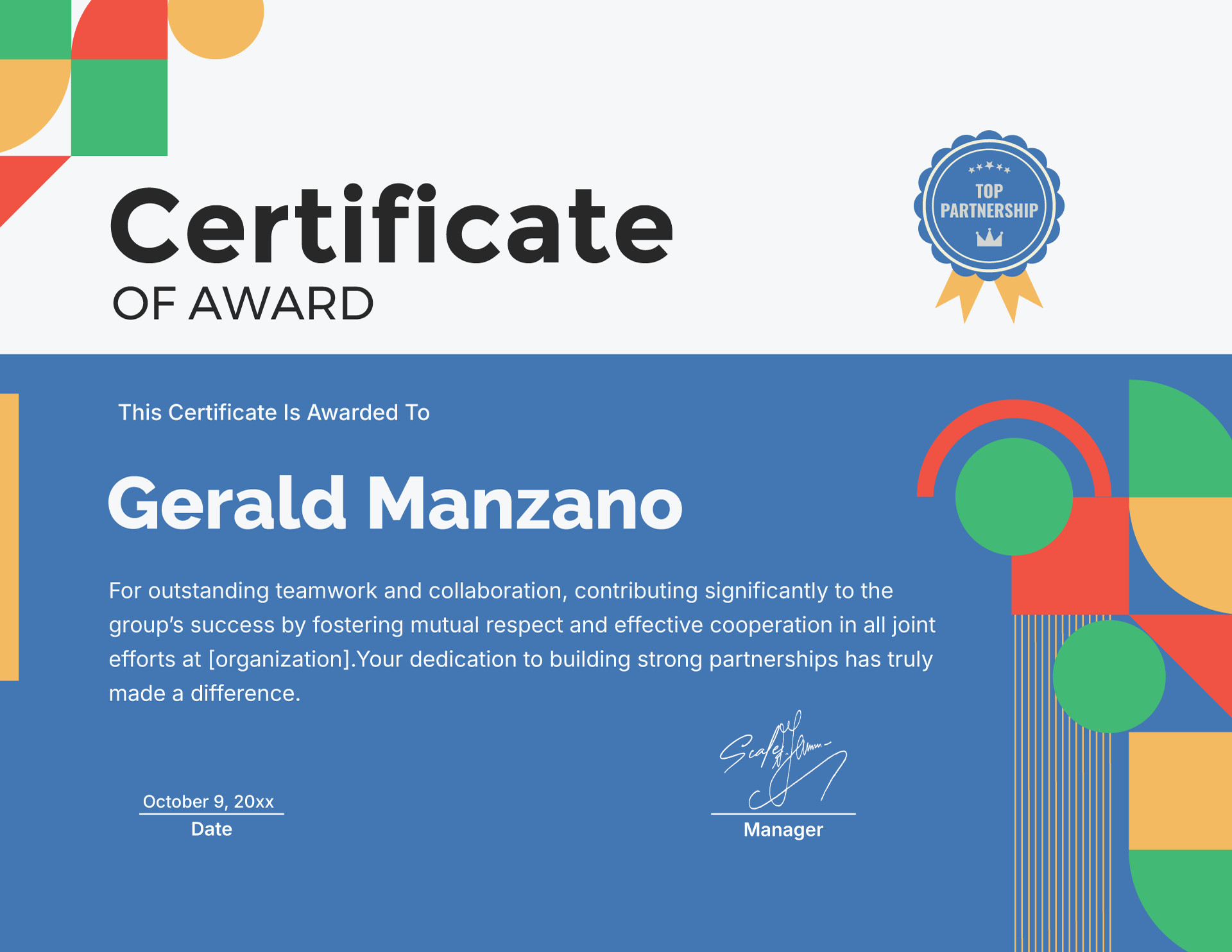 Teamwork Collaboration Award Certificate Template (Landscape) - WordLayouts teamwork-collaboration-award-certificate-template-landscape-wordlayouts
