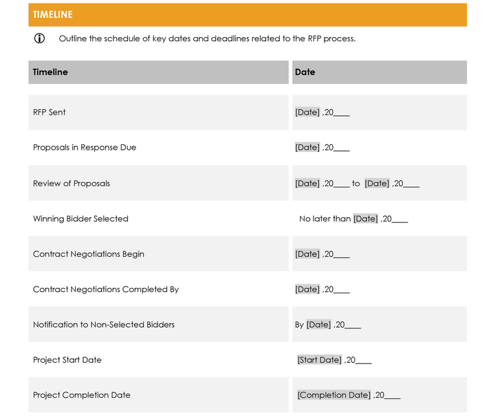 IT Services Request for Proposal Template - WordLayouts