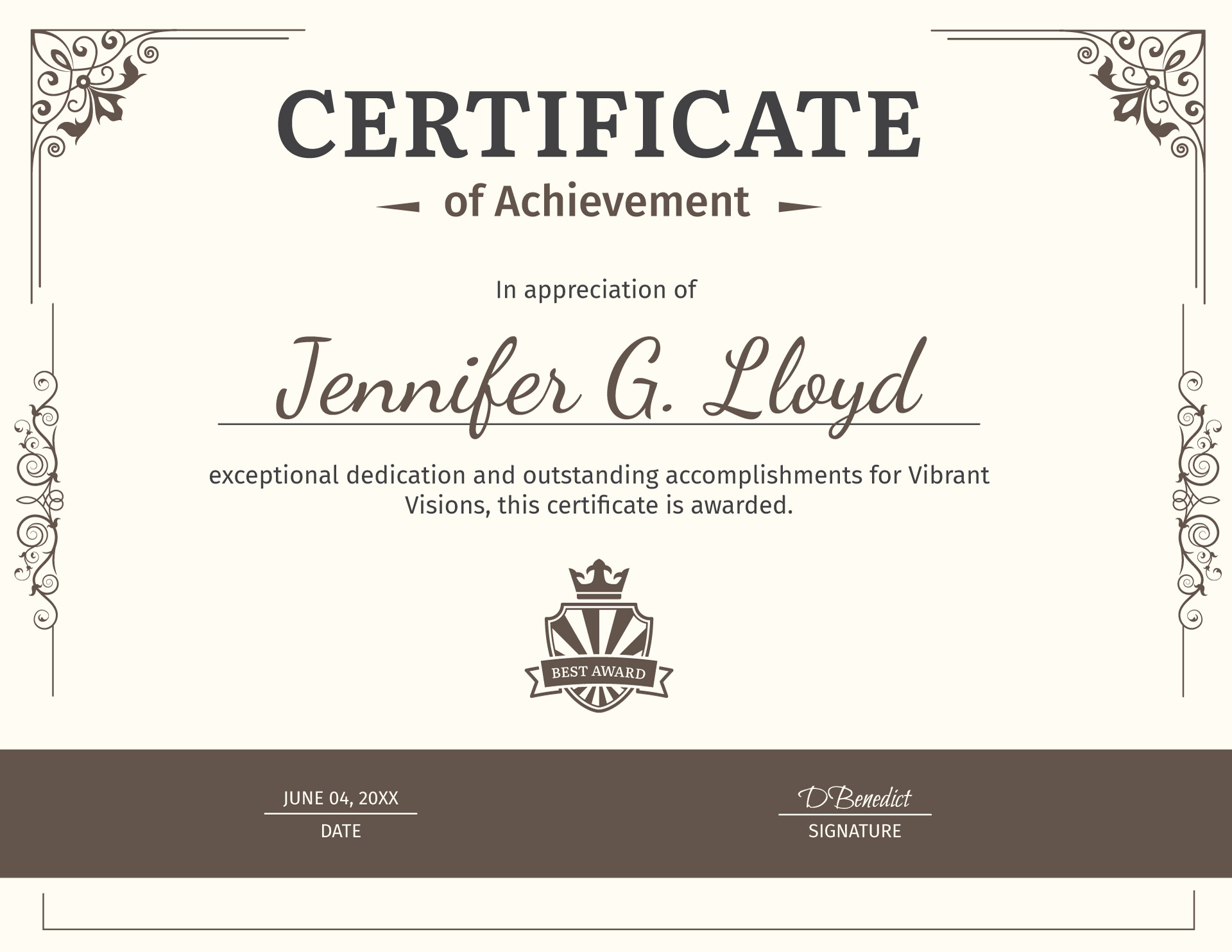 Vintage Recognition Award Certificate Template (Landscape) - WordLayouts vintage-recognition-award-certificate-template-landscape-wordlayouts