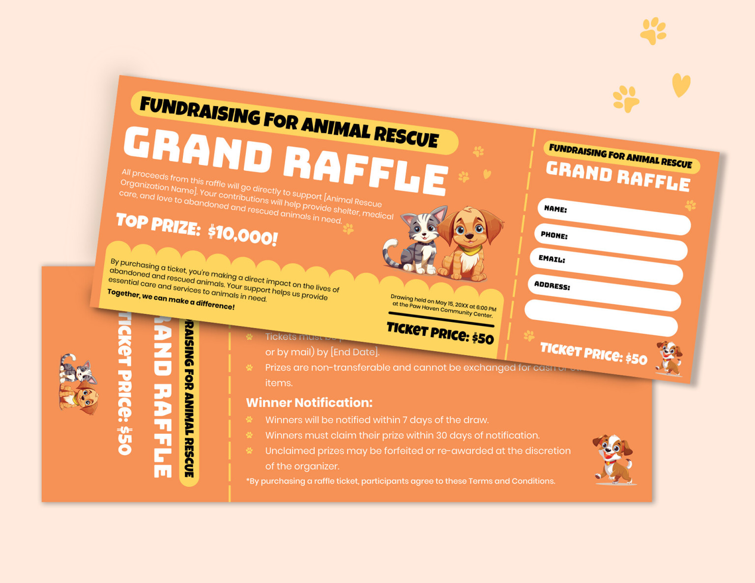 Grand Prize Raffle Ticket Template WordLayouts south-dakota-chislic-festival