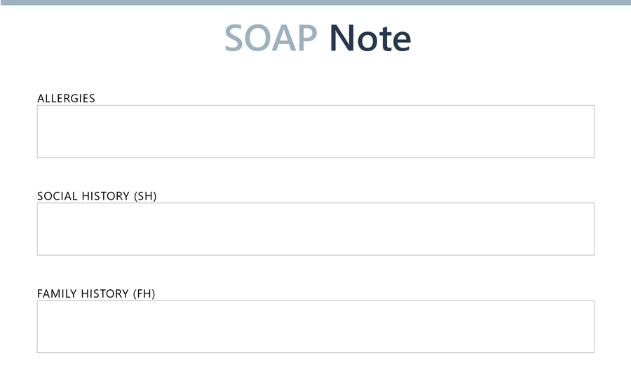 Clinical SOAP Note Template - Word, Google Docs