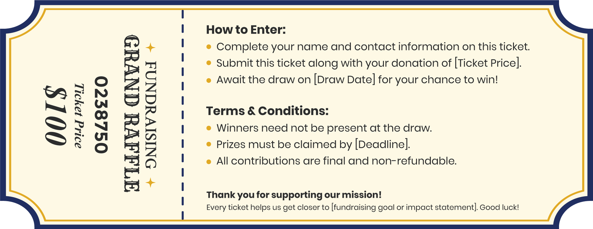 Ultimate Prize Raffle Template - WordLayouts