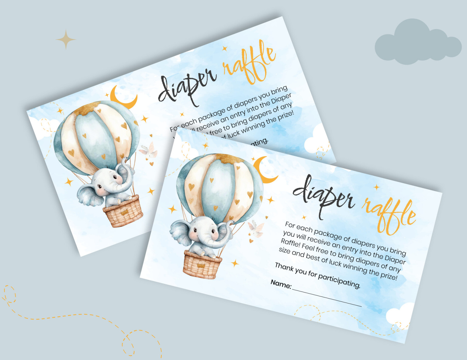 Easter Themed Raffle Template - WordLayouts