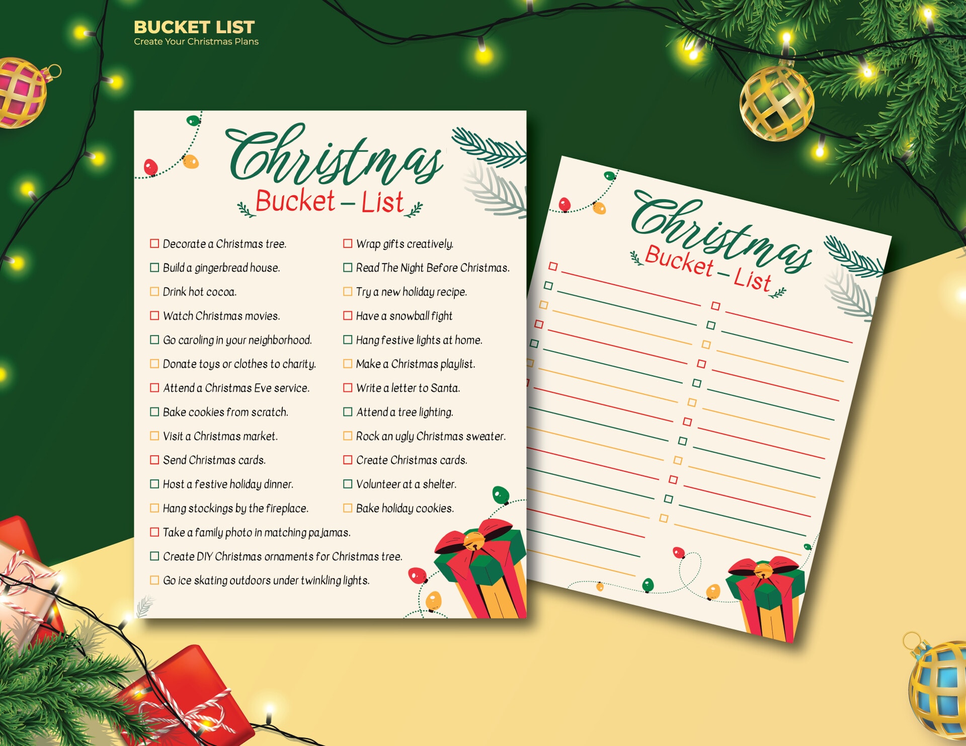 free-christmas-bucket-list-templates-edit-printable for Free Printable Christmas Bucket List Free Christmas Bucket List Templates (Edit & Printable) for Free Printable Christmas Bucket List