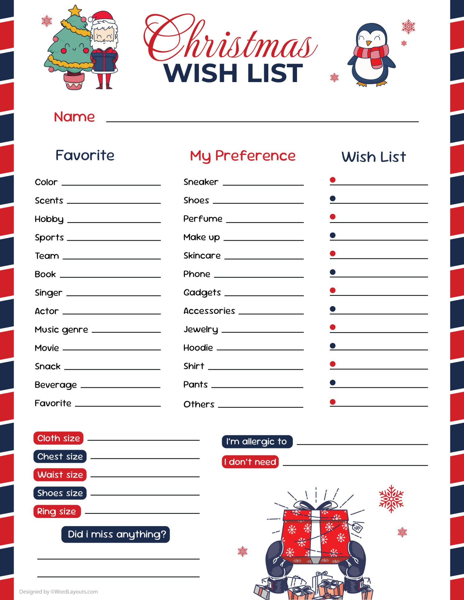 Christmas Wish List Template Google Sheets Christmas Wish List Template Google Sheets