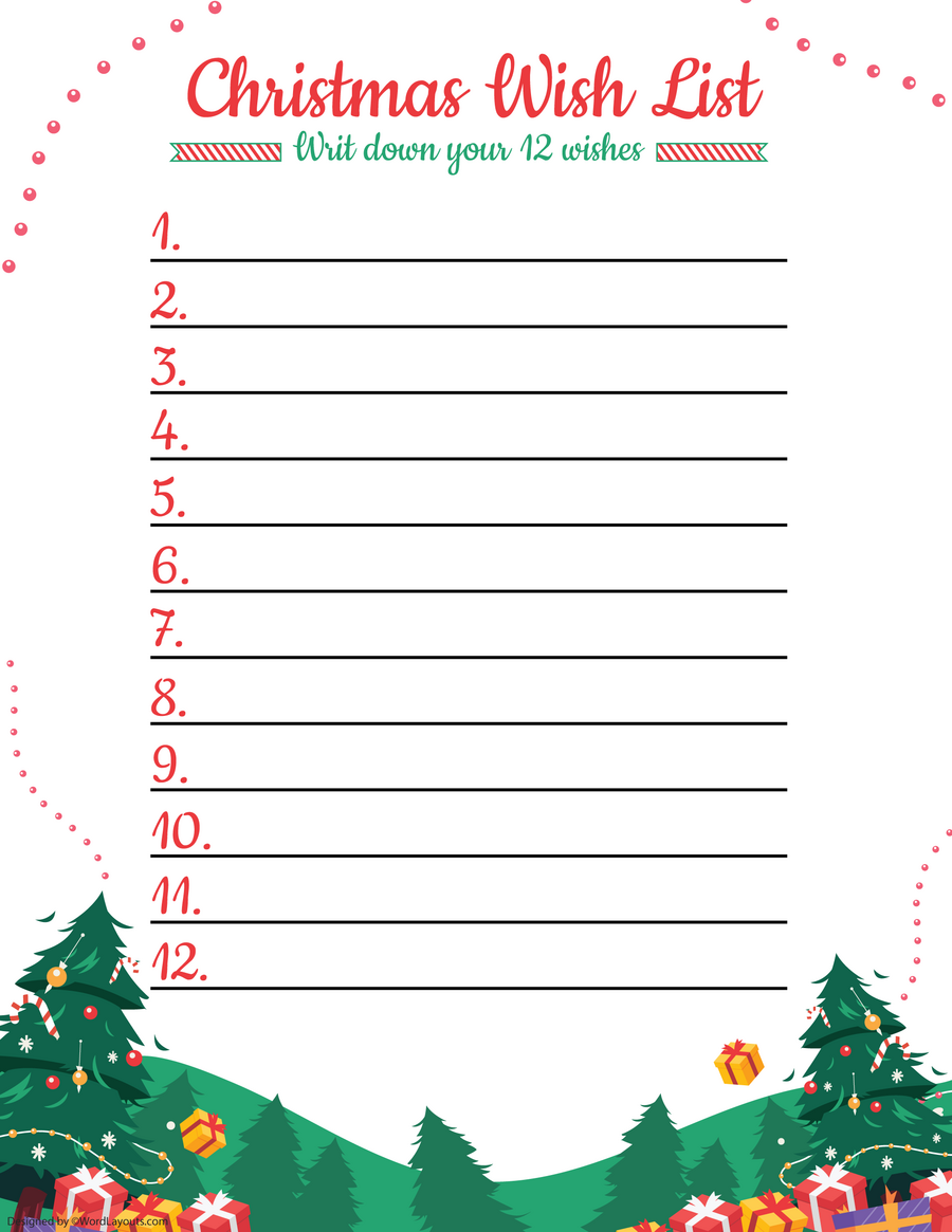 Minimalist Christmas Wish List Template WordLayouts minimalist-christmas-wish-list-template-wordlayouts