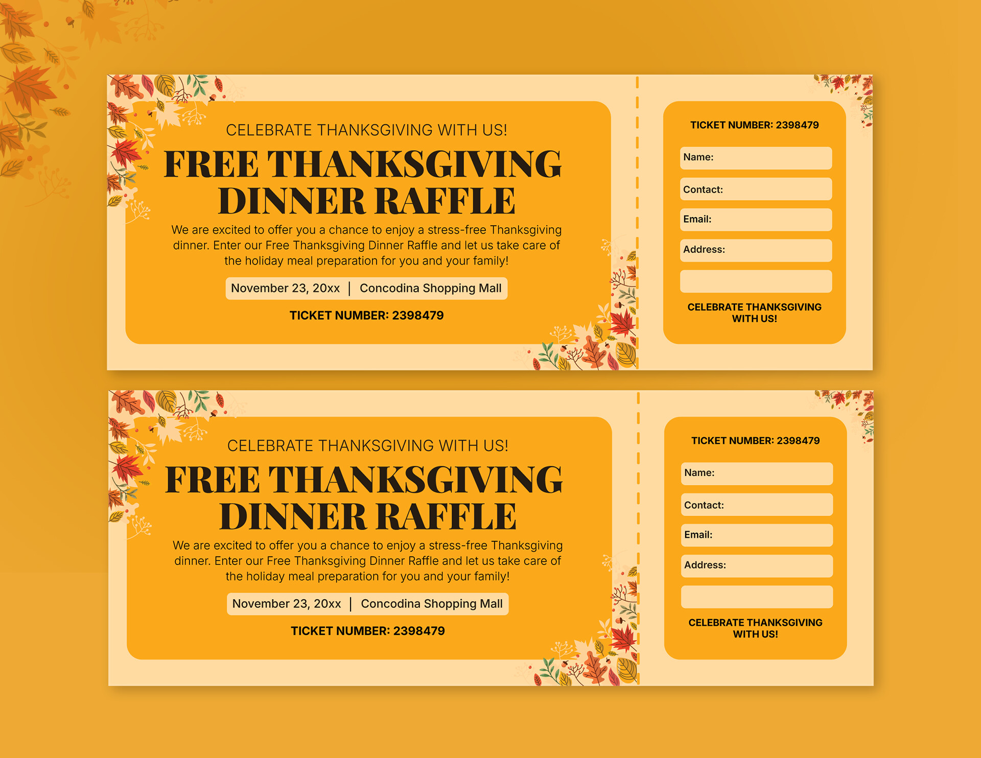 Thanksgiving Raffle Ticket Template - WordLayouts thanksgiving-raffle-ticket-template-wordlayouts
