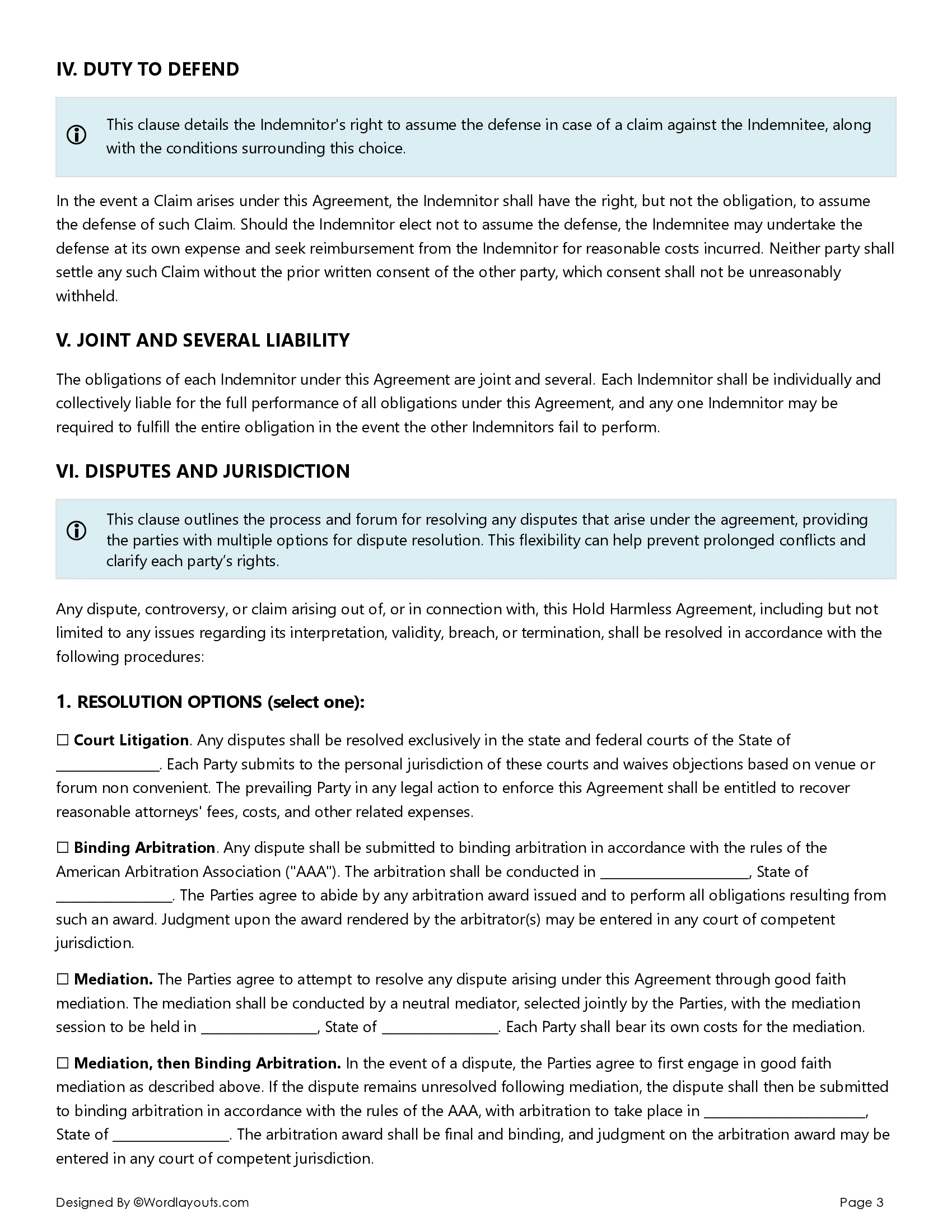 free-hold-harmless-agreement-word-google-docs for Free Printable Hold Harmless Agreement Free Hold Harmless Agreement - Word & Google Docs for Free Printable Hold Harmless Agreement