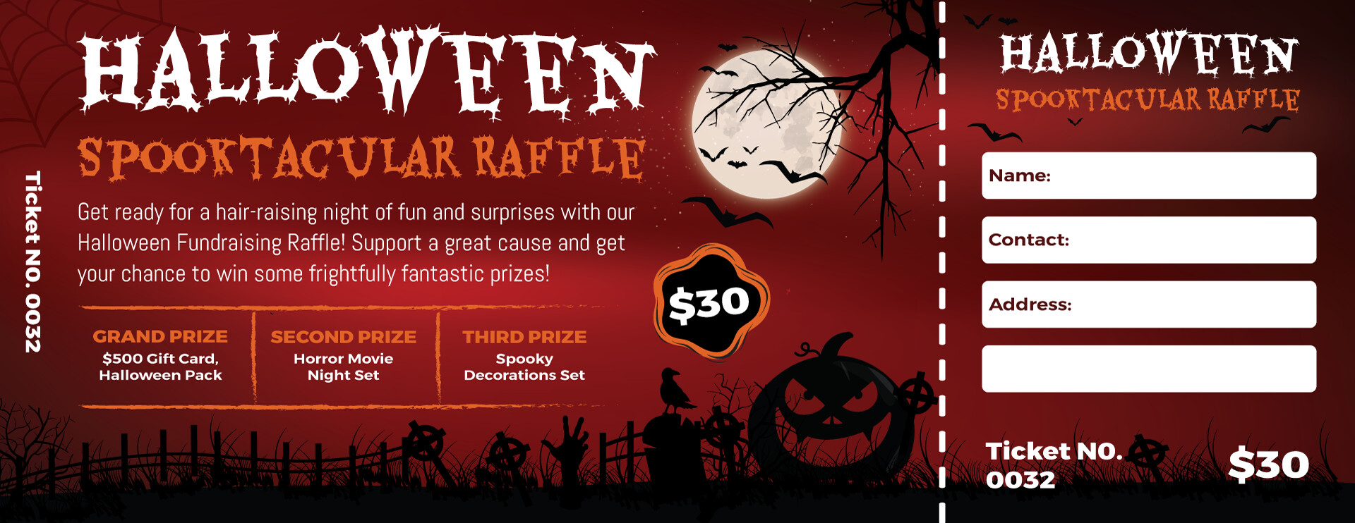 mystical-halloween-raffle-ticket-template-wordlayouts for Free Printable Halloween Raffle Tickets Mystical Halloween Raffle Ticket Template - WordLayouts for Free Printable Halloween Raffle Tickets