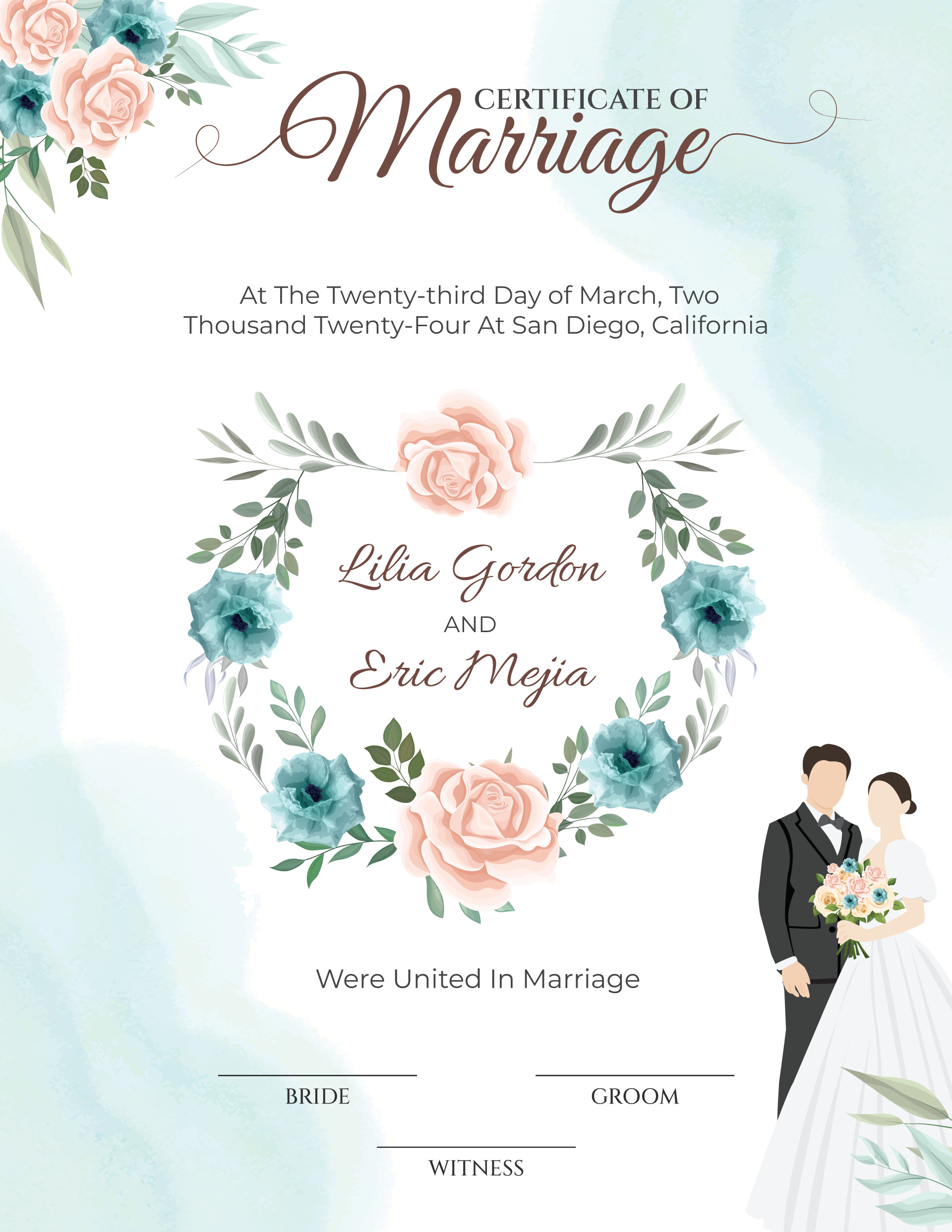 free-marriage-certificate-templates-edit-printable for Free Printable Marriage Certificate Template Free Marriage Certificate Templates (Edit & Printable) for Free Printable Marriage Certificate Template