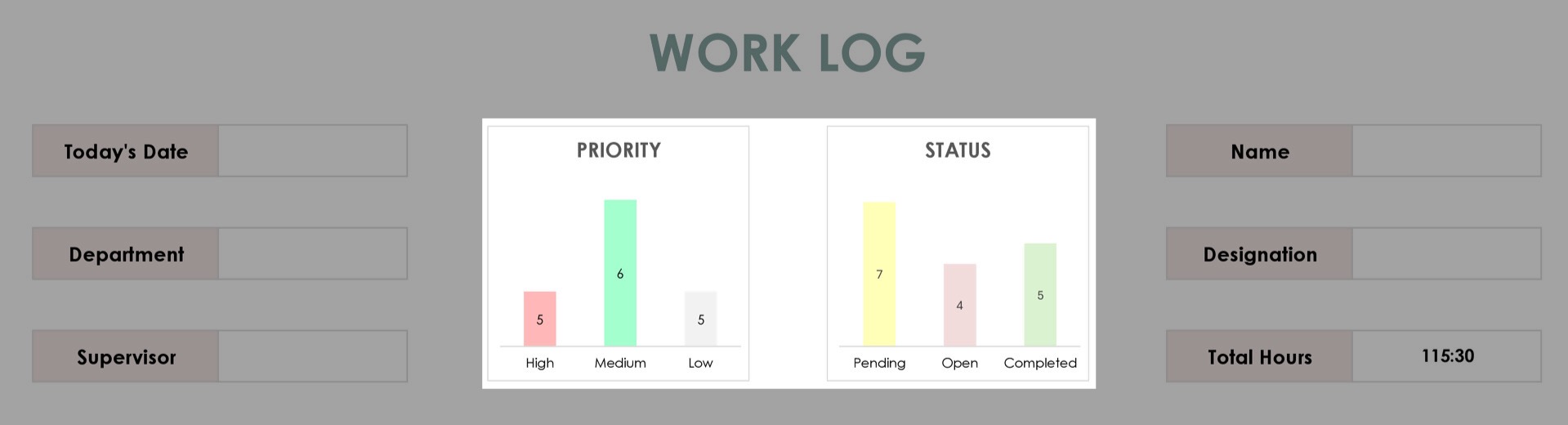 Free Work Log Template for Excel & Google Sheets