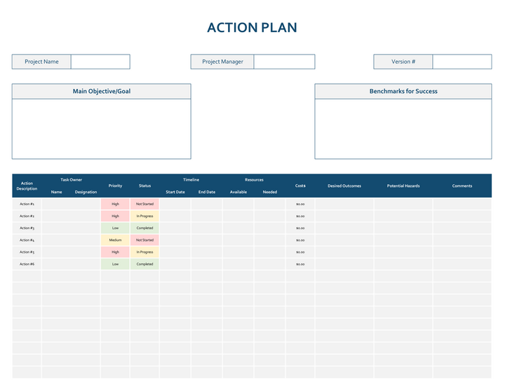 Free Prioritization Matrix Template - WordLayouts