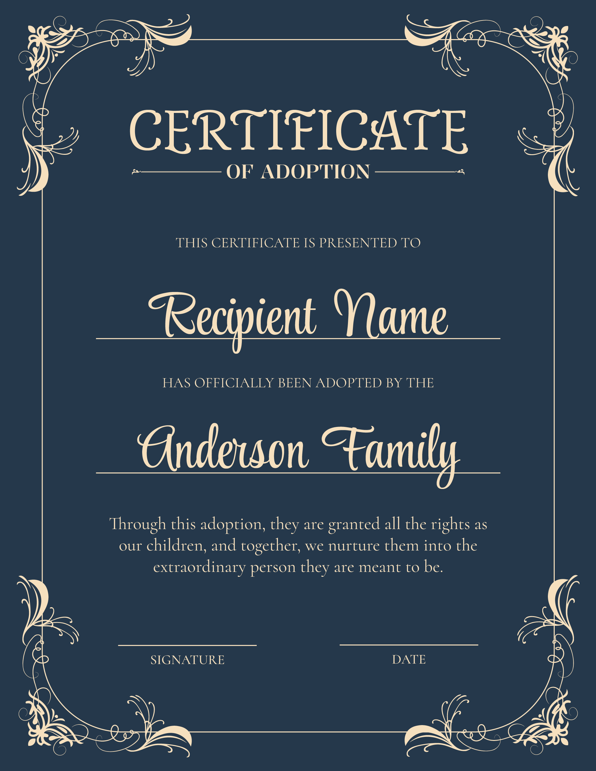 Nurturing Bond Adoption Certificate Template (Portrait) - WordLayouts nurturing-bond-adoption-certificate-template-portrait-wordlayouts