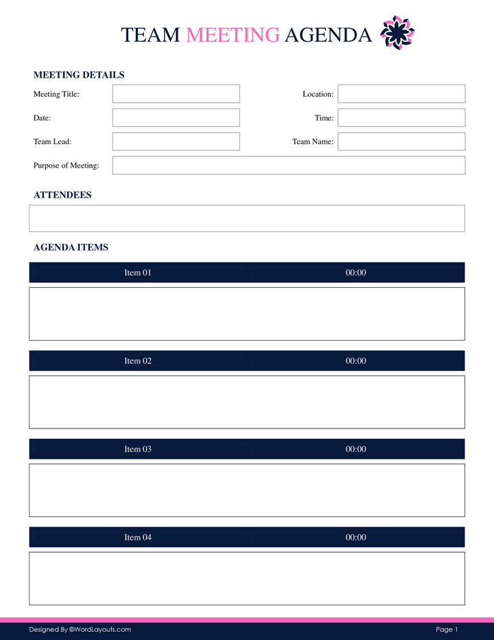 Board Meeting Template with Goals WordLayouts Board Meeting Template with Goals WordLayouts