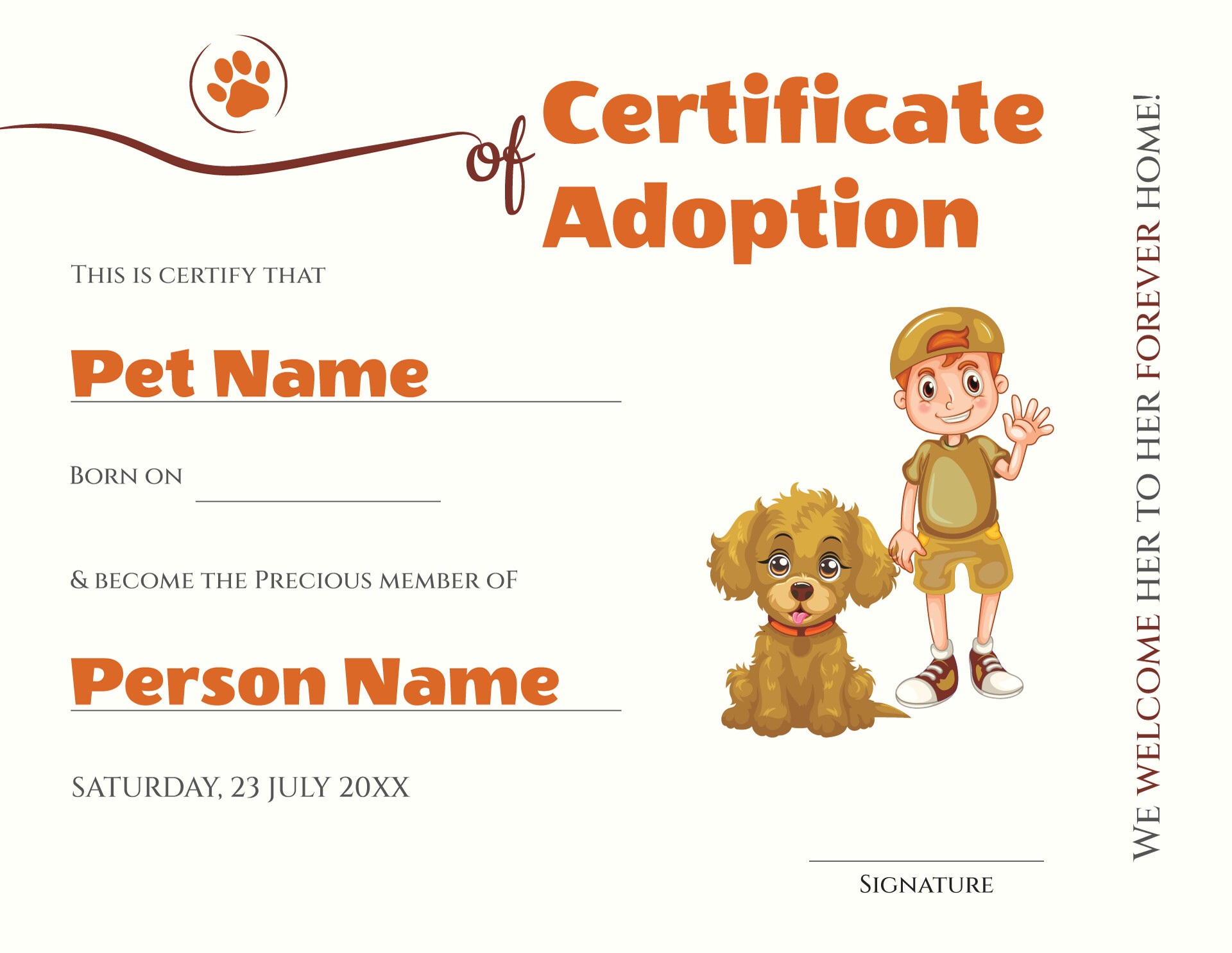 free-adoption-certificate-templates-by-wordlayouts for Free Printable Stuffed Animal Adoption Certificate Free Adoption Certificate Templates by WordLayouts for Free Printable Stuffed Animal Adoption Certificate