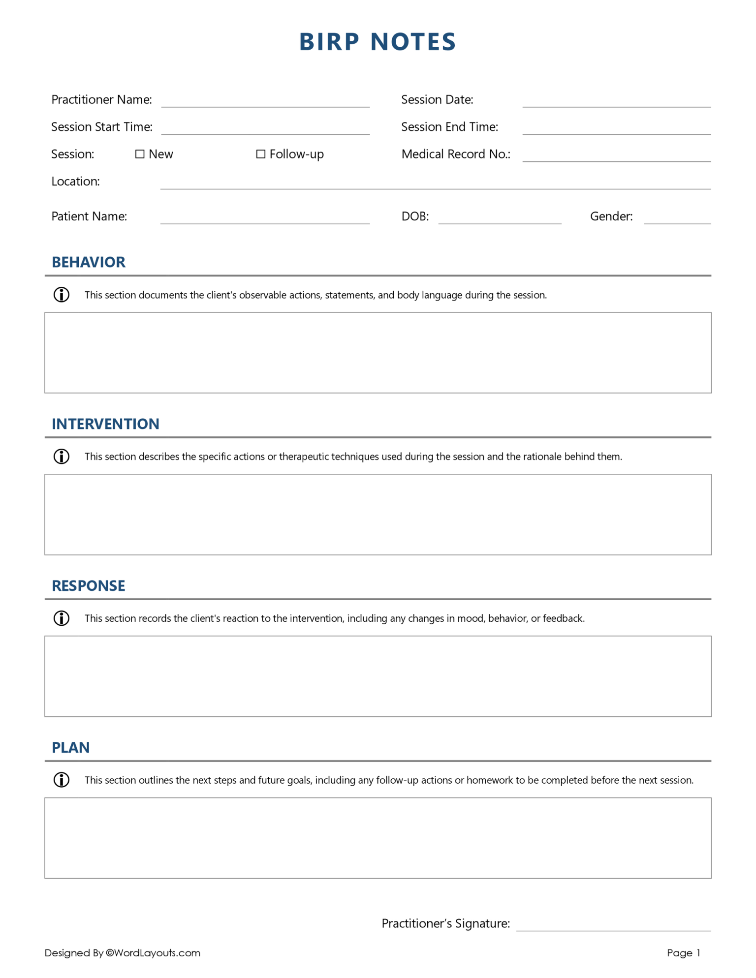 A Simple DAP Notes Template WordLayouts A Simple DAP Notes Template WordLayouts