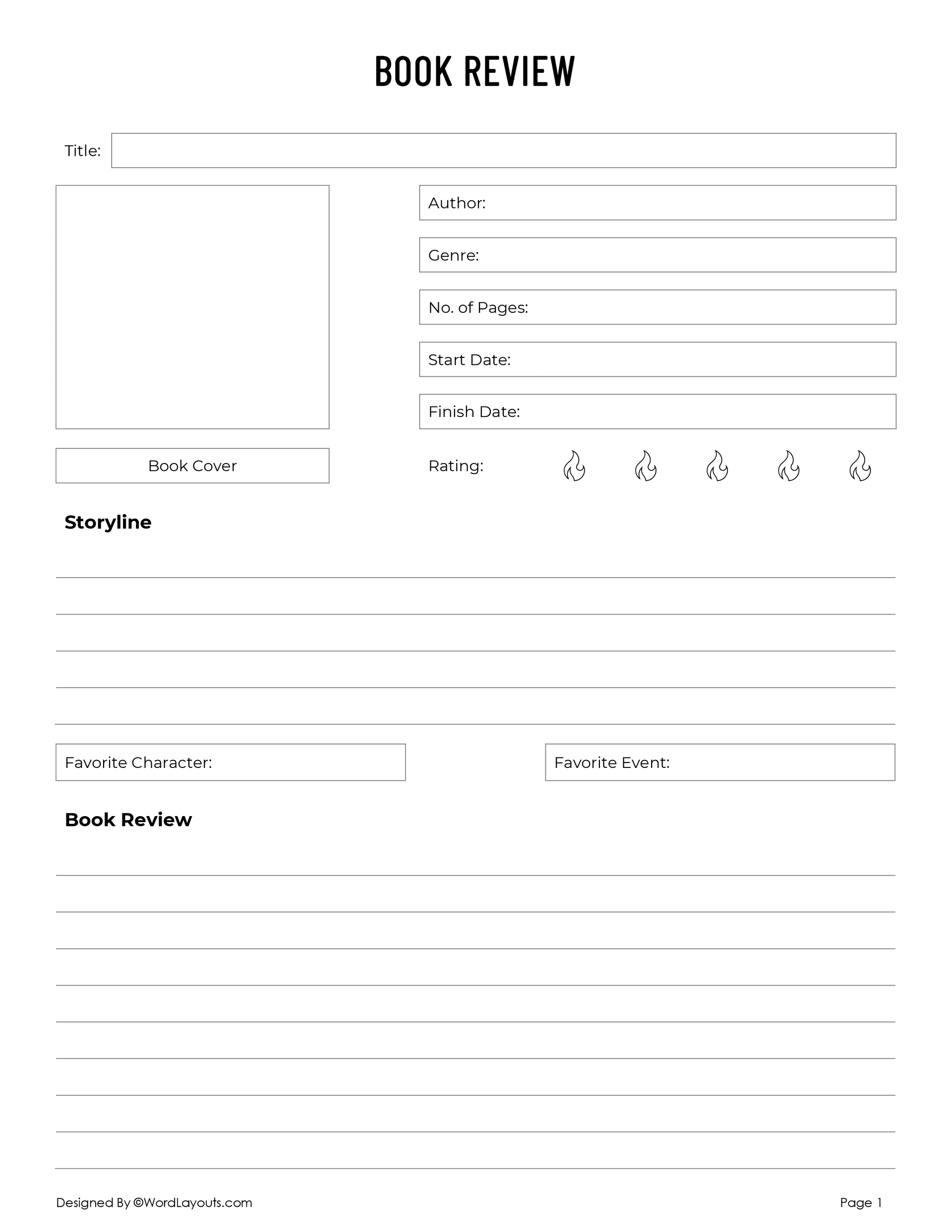 Free Book Review Templates to Edit & Print free-book-review-templates-to-edit-print