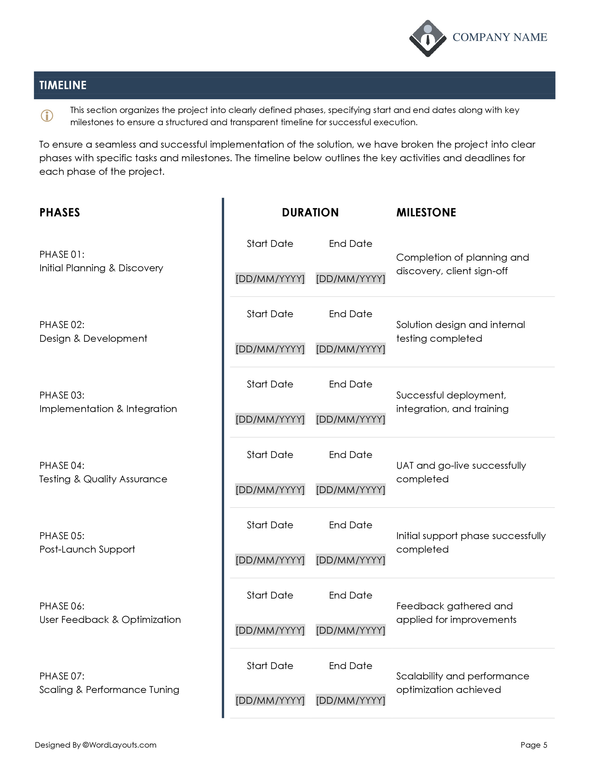 free-business-proposal-template-wordlayouts for Free Printable Business Proposal Template Free Business Proposal Template - WordLayouts for Free Printable Business Proposal Template