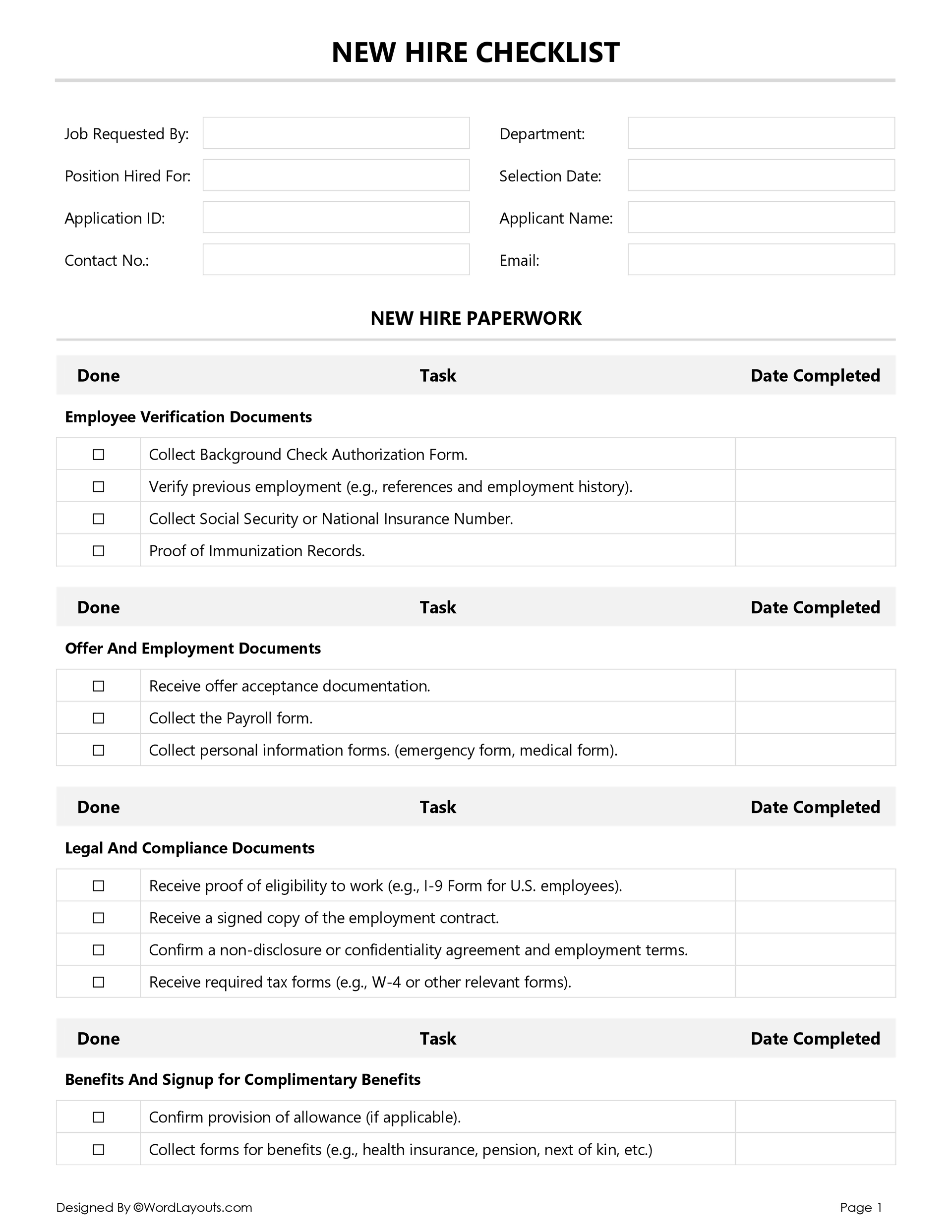 new hire onboarding toolkit: free templates