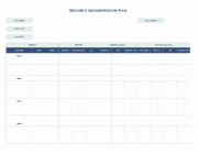 Implementation Timeline Template - Excel - GSheets