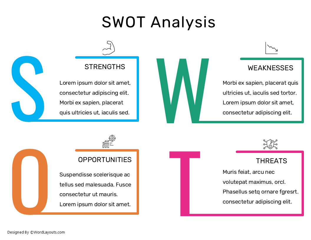 Free SWOT Analysis Templates - WordLayouts