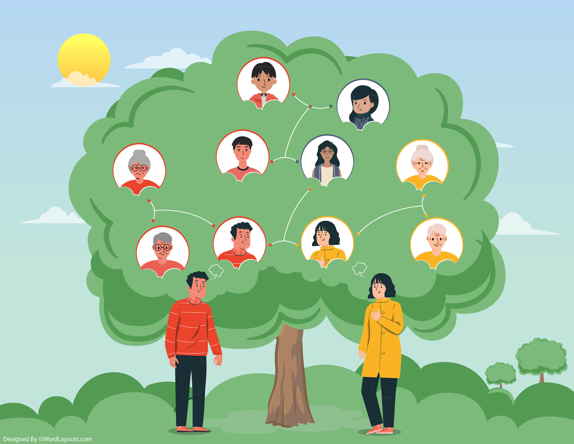 Our Family Tree Template - WordLayouts