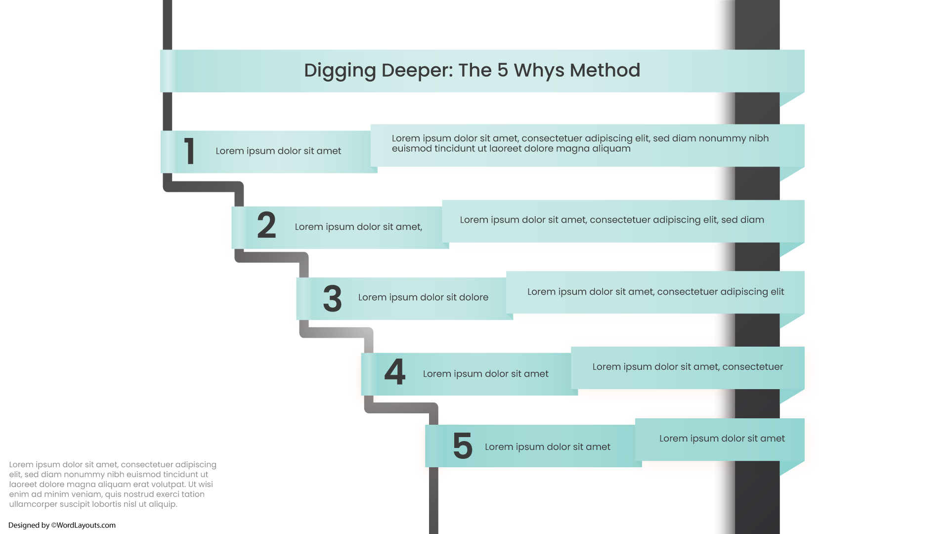 5 Whys Depth Map Template - WordLayouts