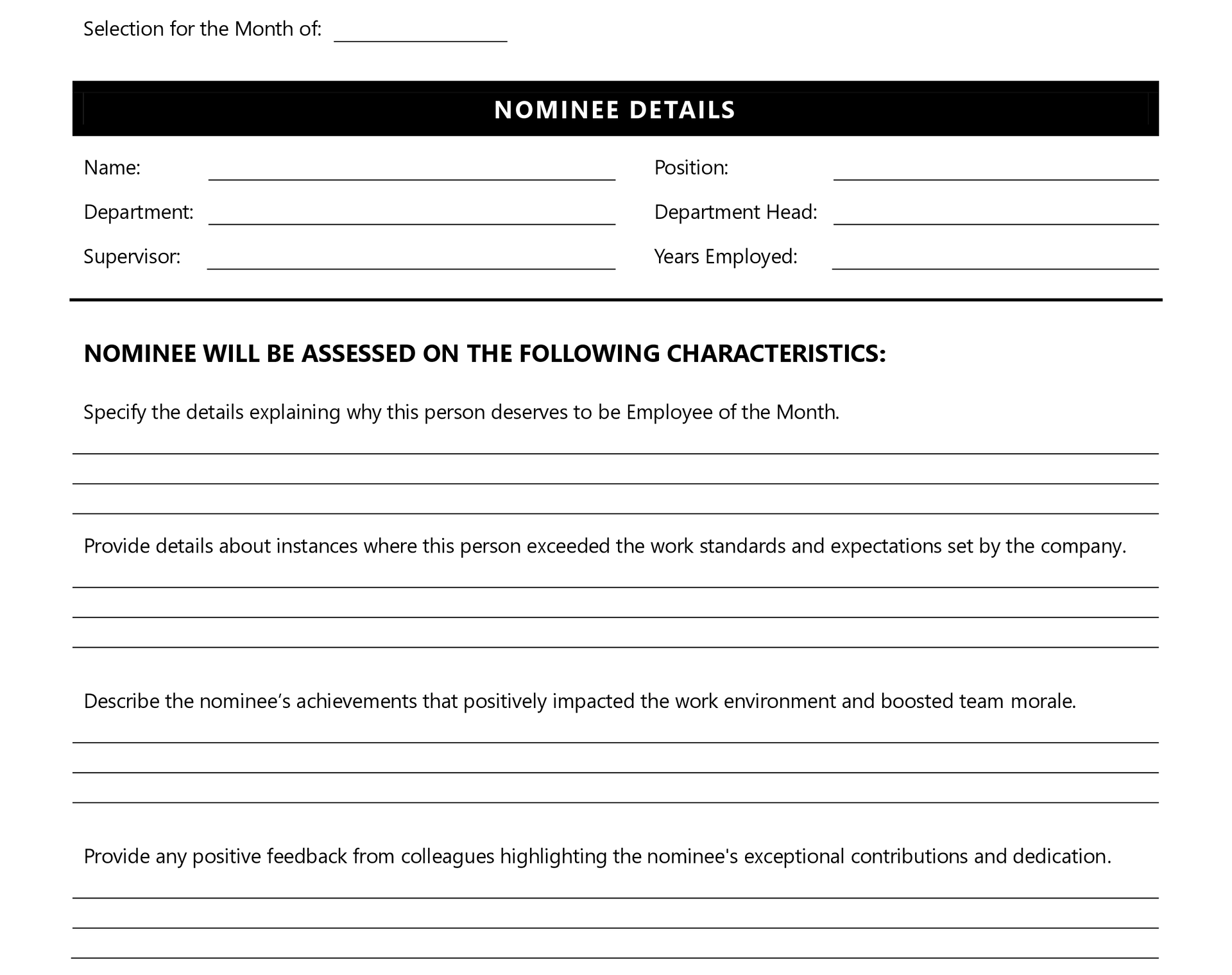 employee-of-the-month-nomination-form-template for Free Printable Employee Of The Month Nomination Form Employee of the Month Nomination Form Template for Free Printable Employee Of The Month Nomination Form