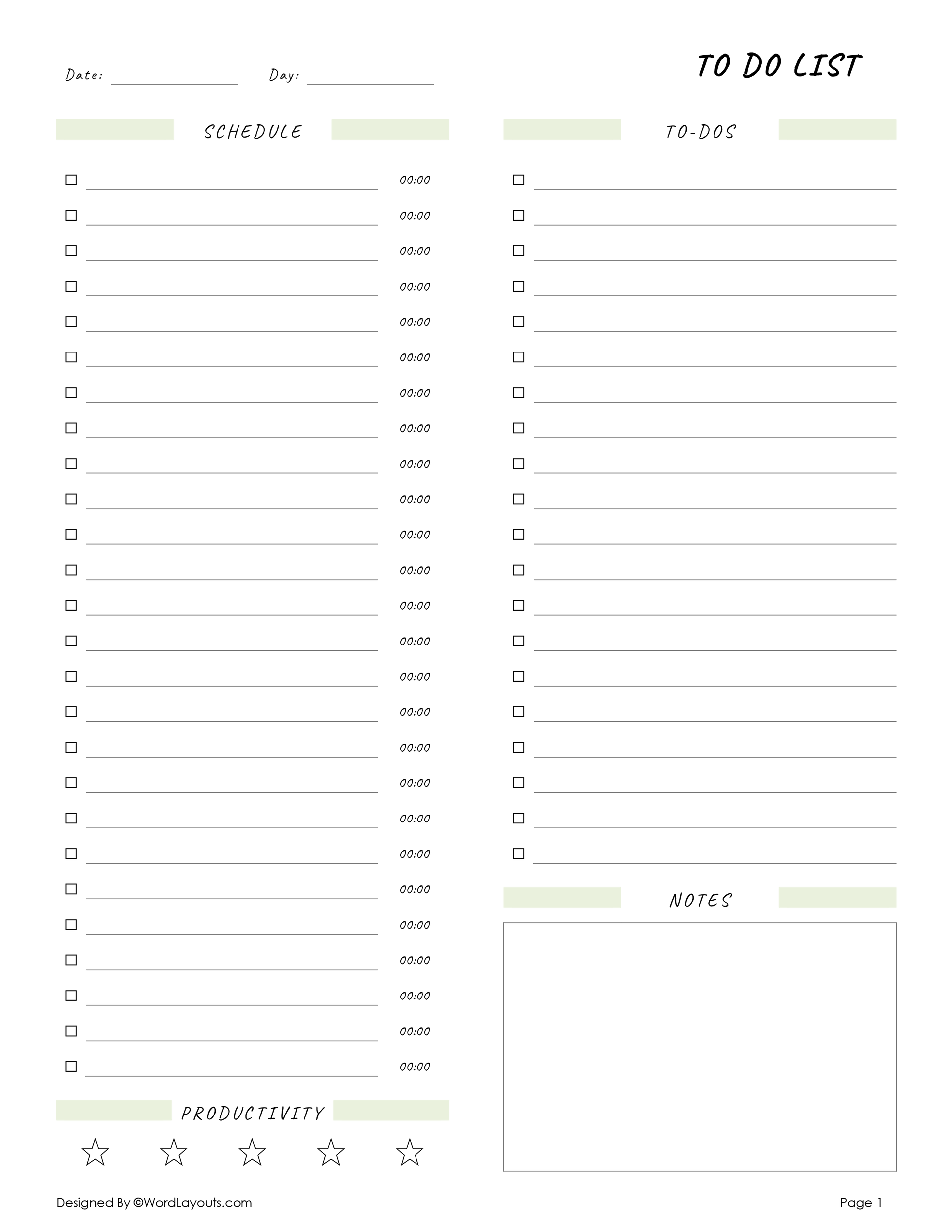 Time Tracker, Tasks & To-Do List Template