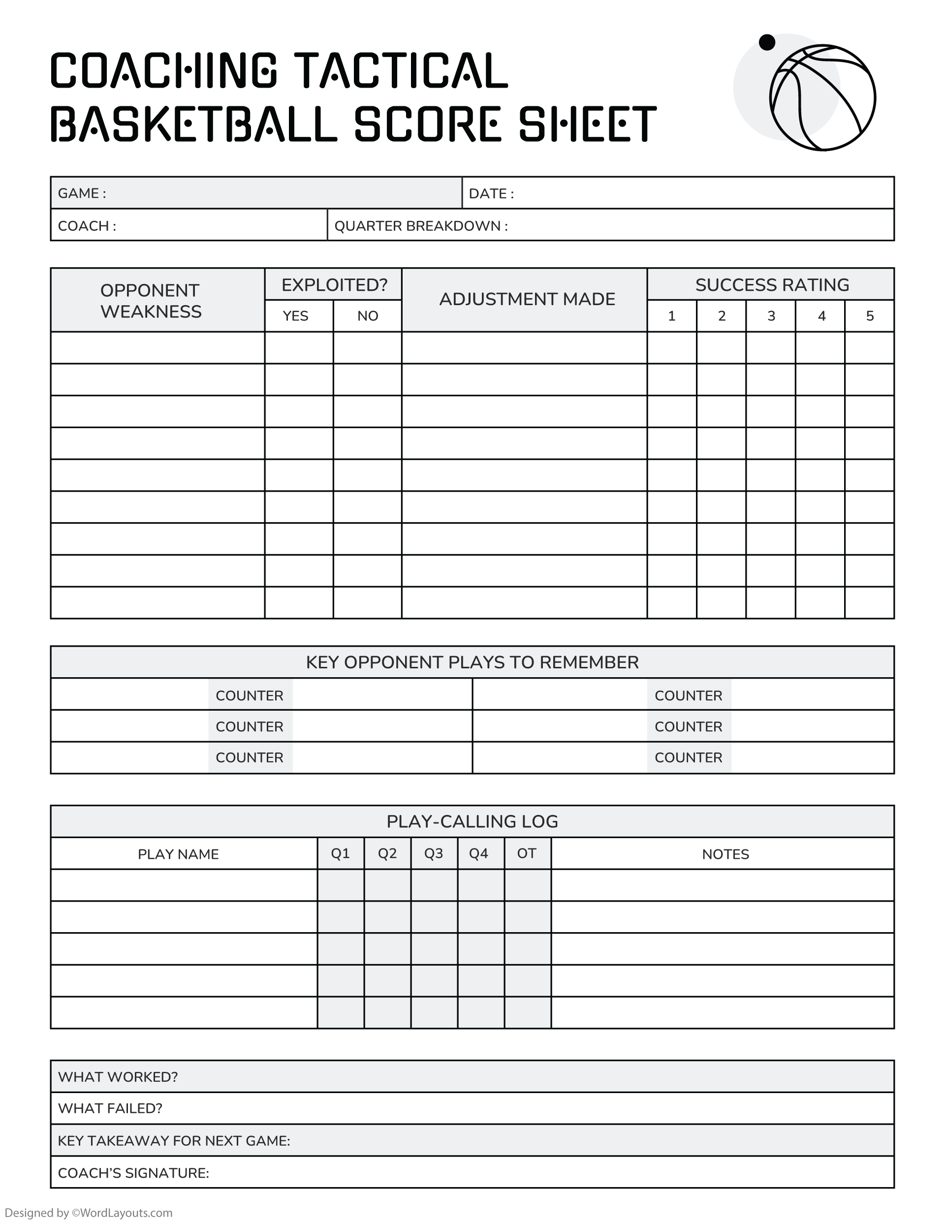 coaching-tactical-basketball-score-sheet-template for Free Basketball Score Sheet Printable Coaching Tactical Basketball Score Sheet Template for Free Basketball Score Sheet Printable
