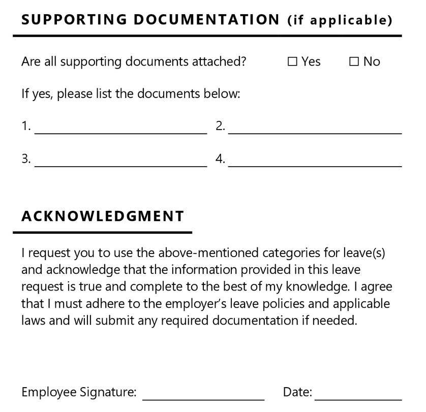 Free Leave of Absence Form Template - Word | Google Docs