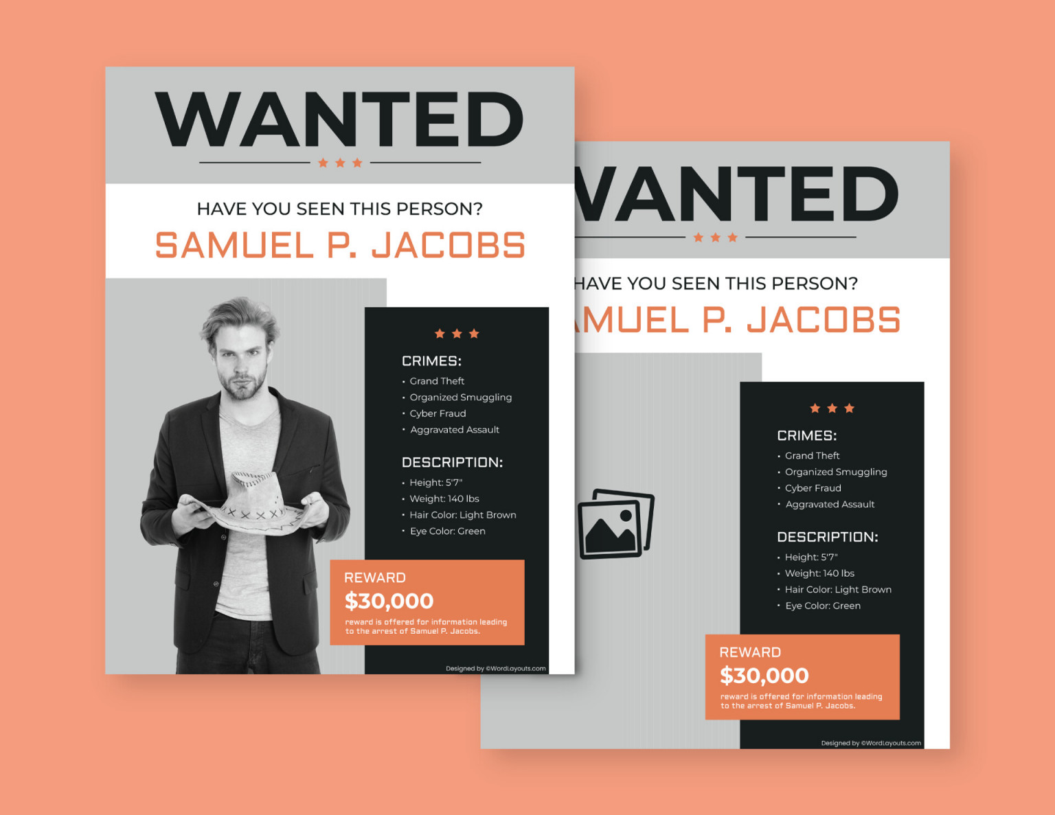 Free Wanted Poster Templates (GDocs, Adobe, Word)