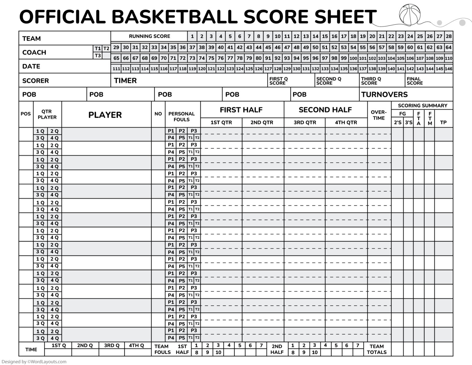 Detailed Basketball State Sheet Template detailed-basketball-state-sheet-template