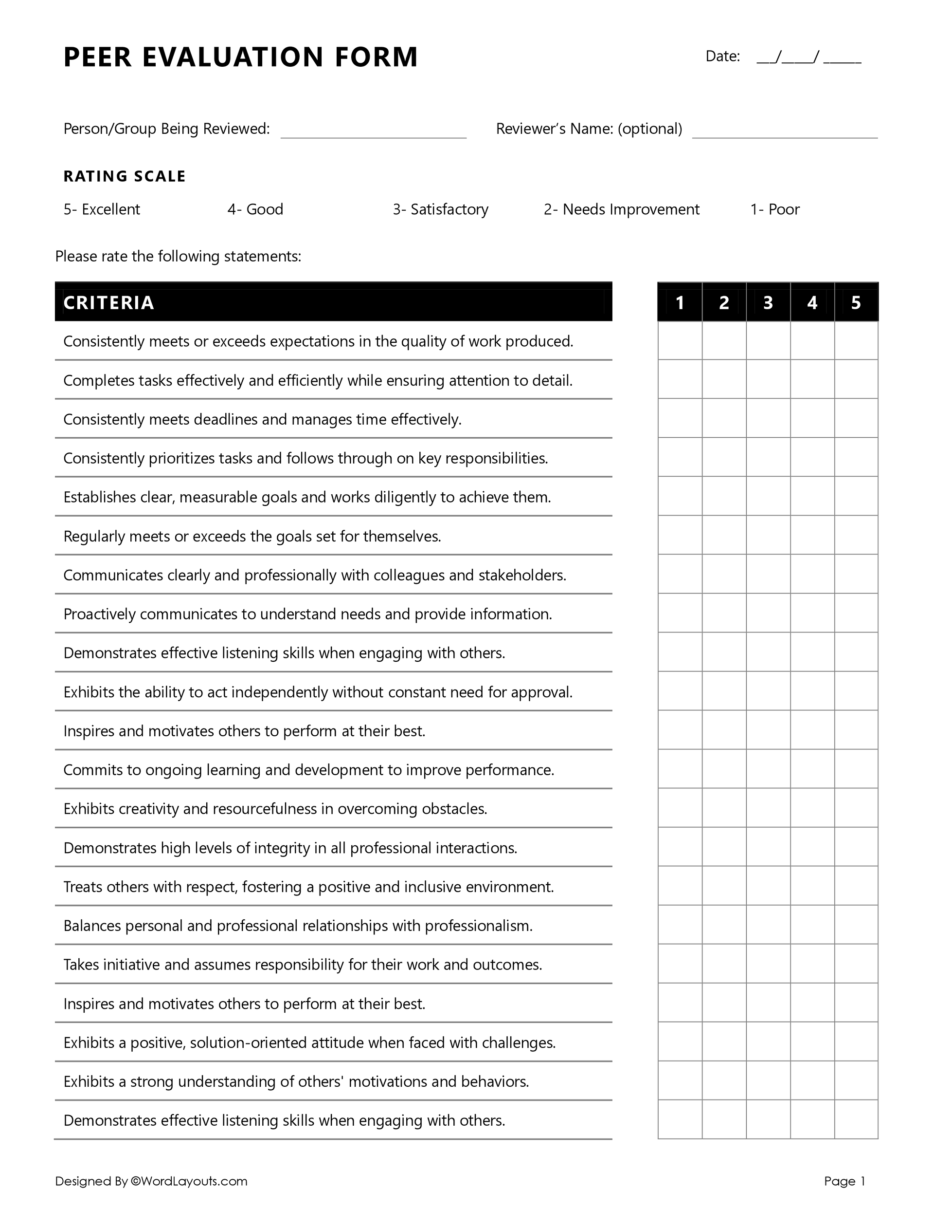 90-day-employee-review-template-wordlayouts for Free Printable 90 Day Evaluation Form 90-Day Employee Review Template - WordLayouts for Free Printable 90 Day Evaluation Form
