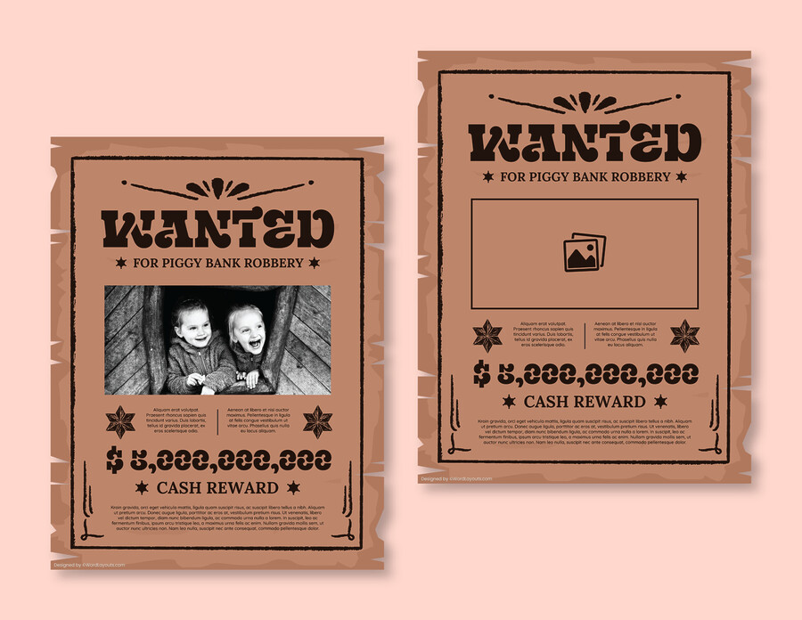 Free Wanted Poster Templates (GDocs, Adobe, Word)