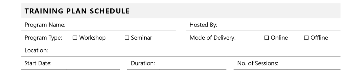 Free Employee Training Plan Template - Word | Google Docs