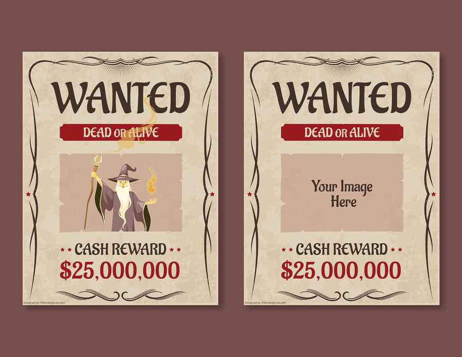 Free Wanted Poster Templates (GDocs, Adobe, Word)