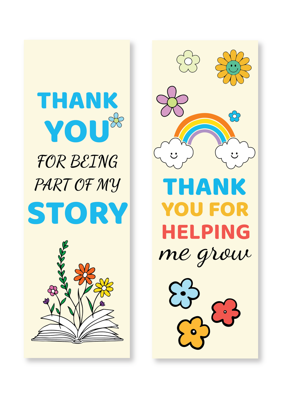 The Book Ladder Bookmark Template - WordLayouts